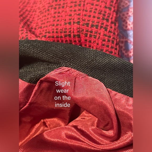 Rare Vintage S Red Tweed Tailored Blazer Clueless Inspired Preppy Academia Corp - Picture 5 of 6